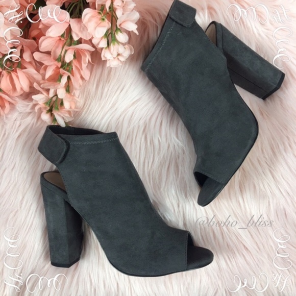 Aldo Shoes - ALDO | 10 Gray Peep Toe and Heel Ankle Booties 🆕